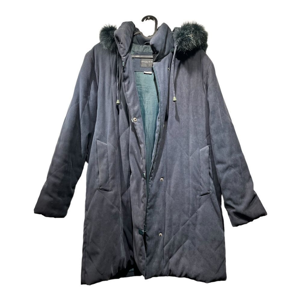 Vintage Coat with Real Fur hood